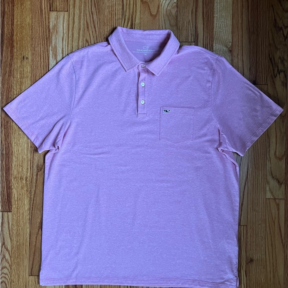Vineyard Vines Light Red/Pink Edgartown Polo